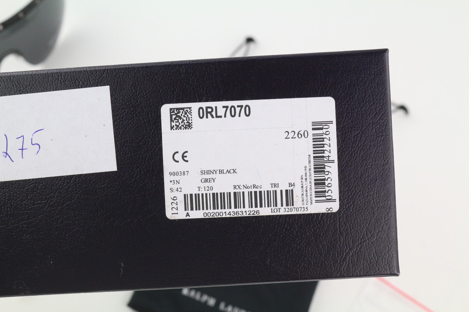 RALPH LAUREN 0RL7070 Women's Black Sunglasses OS UV Protection