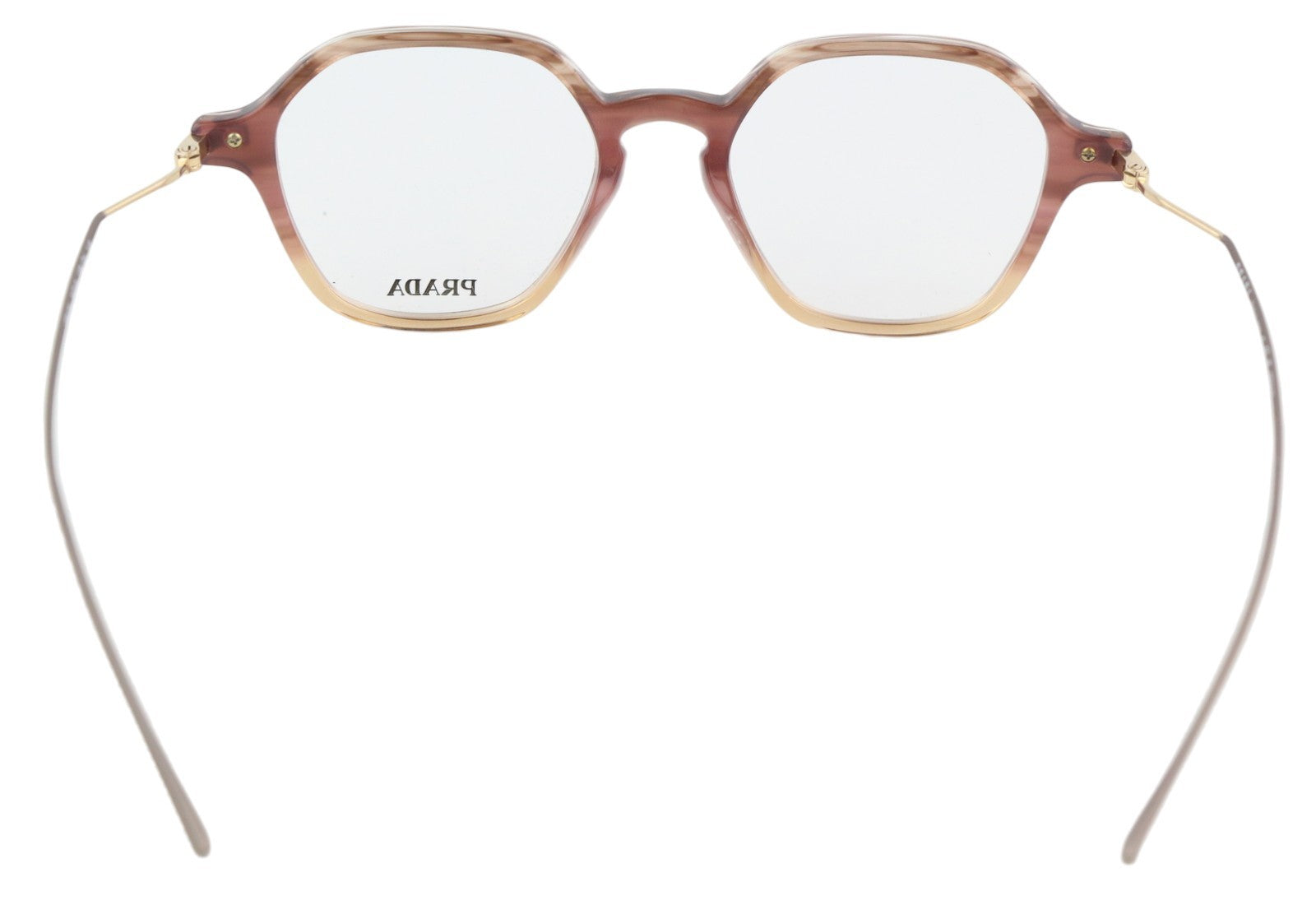 PRADA 0PR07YV Men's Brown Oval Eyeglasses OS Patterned Frame