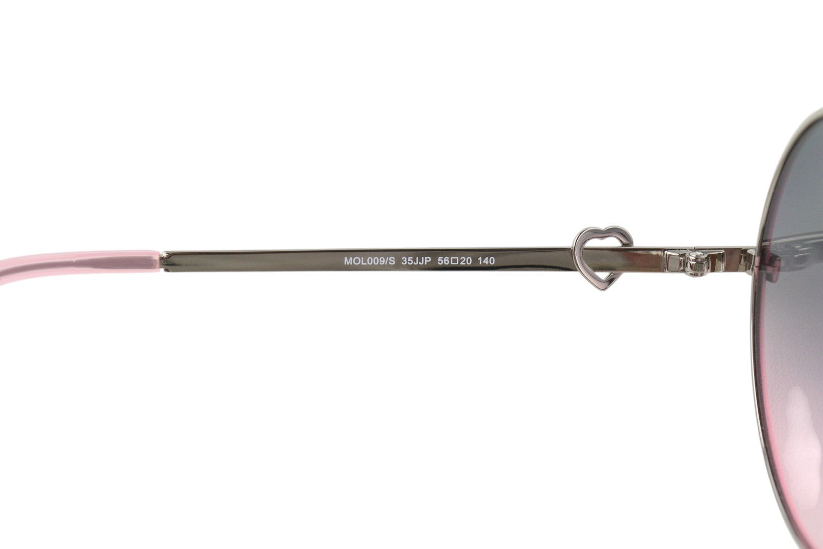 LOVE MOSCHINO MOL009/S Women's Pink Oval Sunglasses OS Tinted Logo