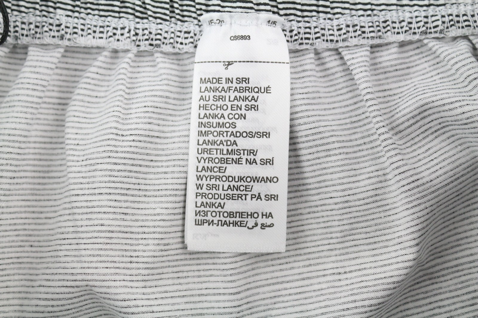 CALVIN KLEIN Men's White Striped Lounge Trousers M Elastic Waist