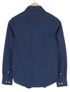 Blue Cotton Button-Up