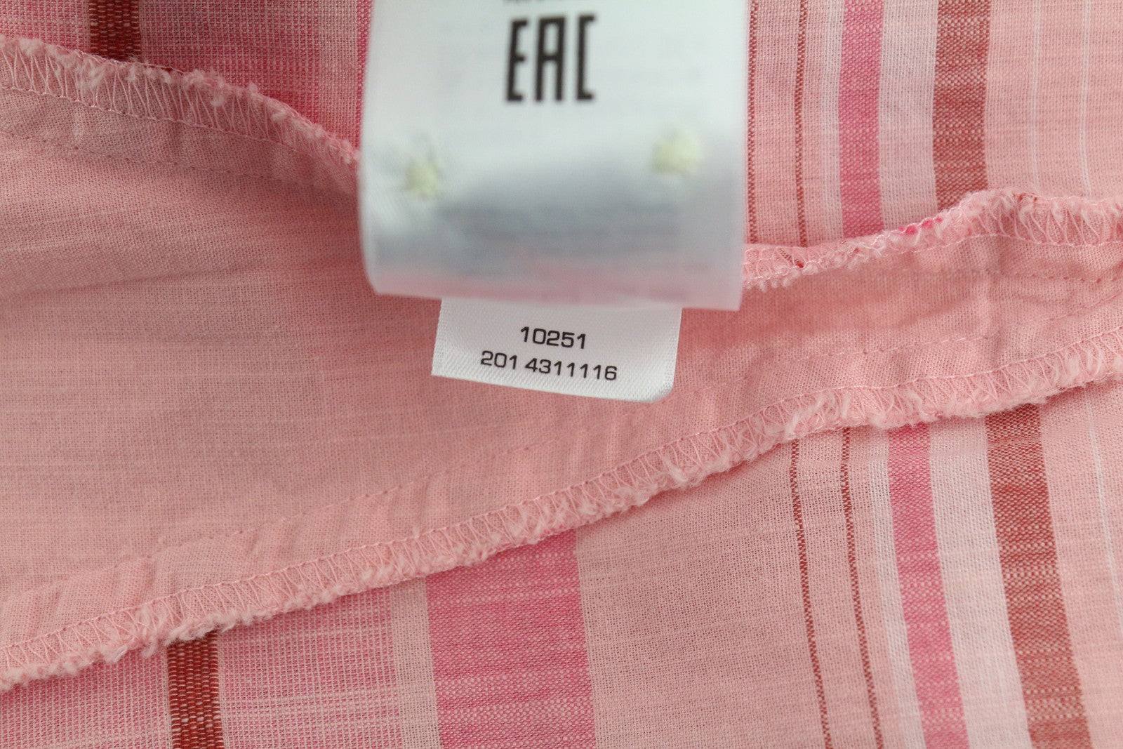 GANT Slub Stripe Women's Long Shirt EU36 Purple Spread Collar