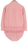 Button-Up Placed Slub Stripe Long