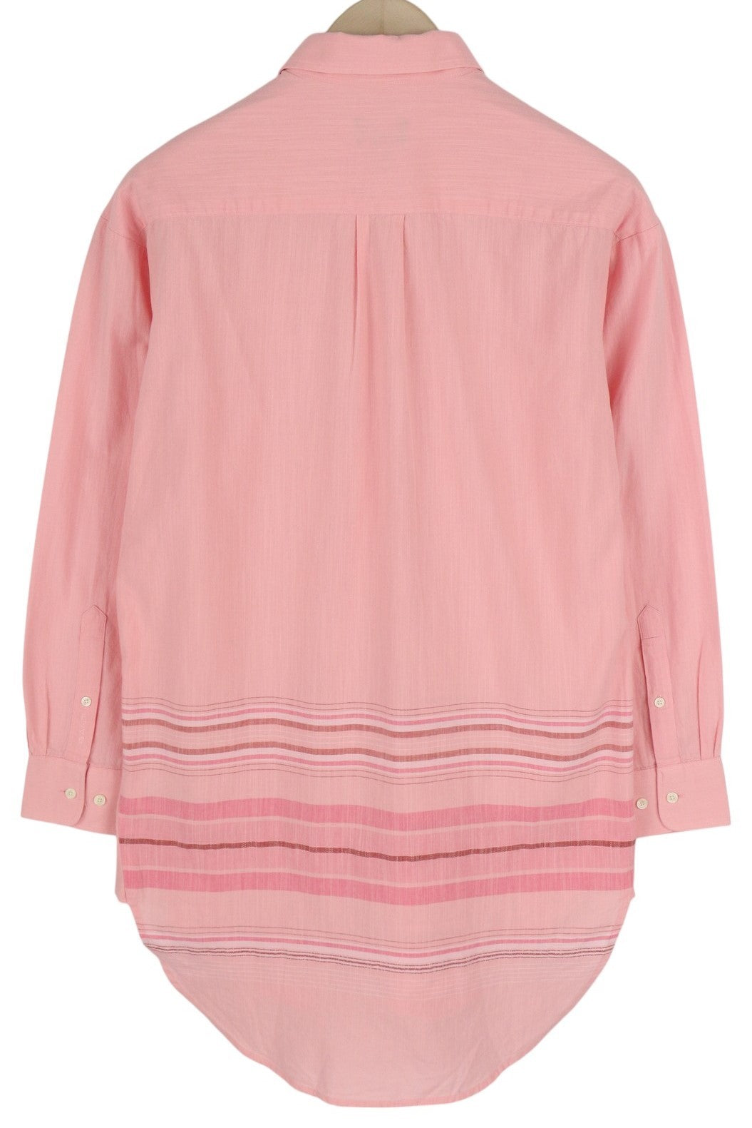 GANT Slub Stripe Women's Long Shirt EU36 Purple Spread Collar