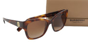 BURBERRY Ruth Women's Sunglasses Brown Animal Print Cat-Eye Tinted RRP190