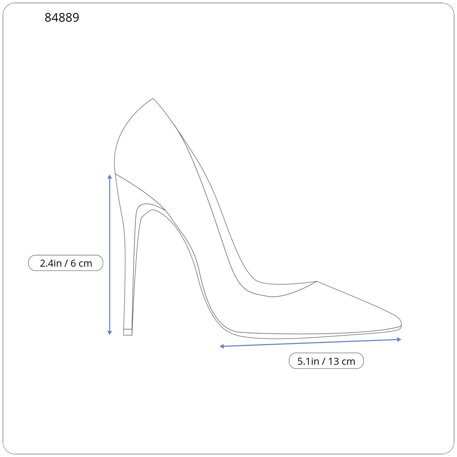 EMPORIO ARMANI X3E397 Women's Blue Patent Heels EU37 Pointed Toe Buckle