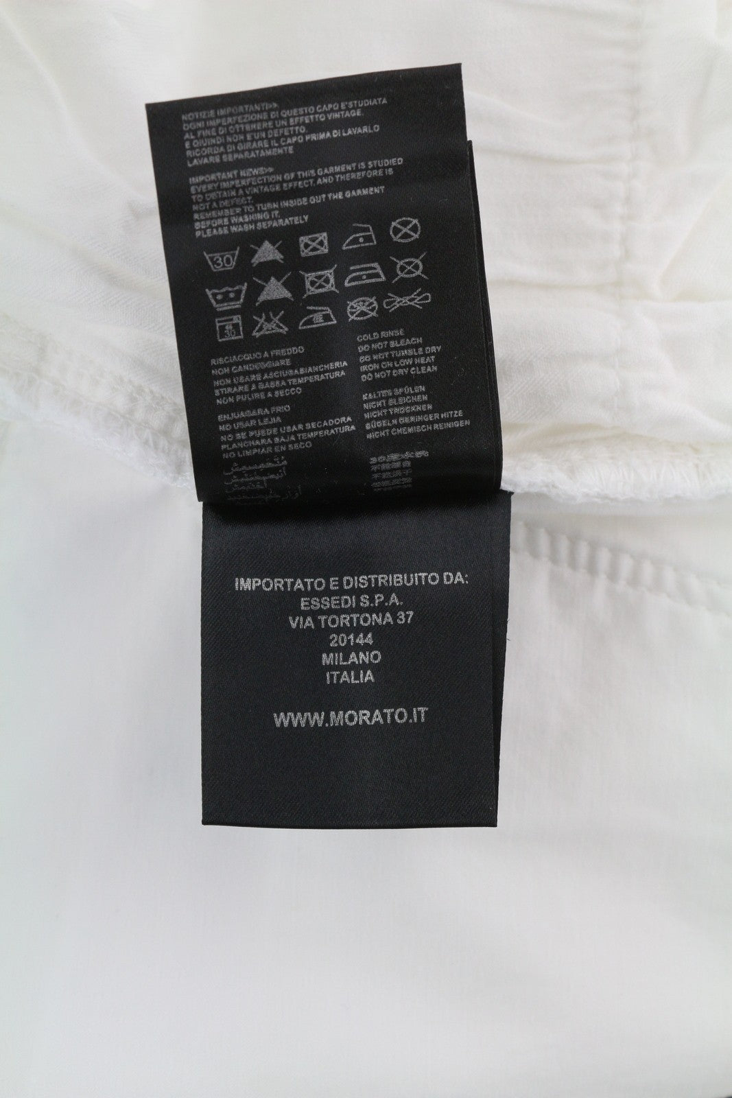 ANTONY MORATO Gilmour Men's White Skinny Pants W26 Super Slim Zipper RRP130