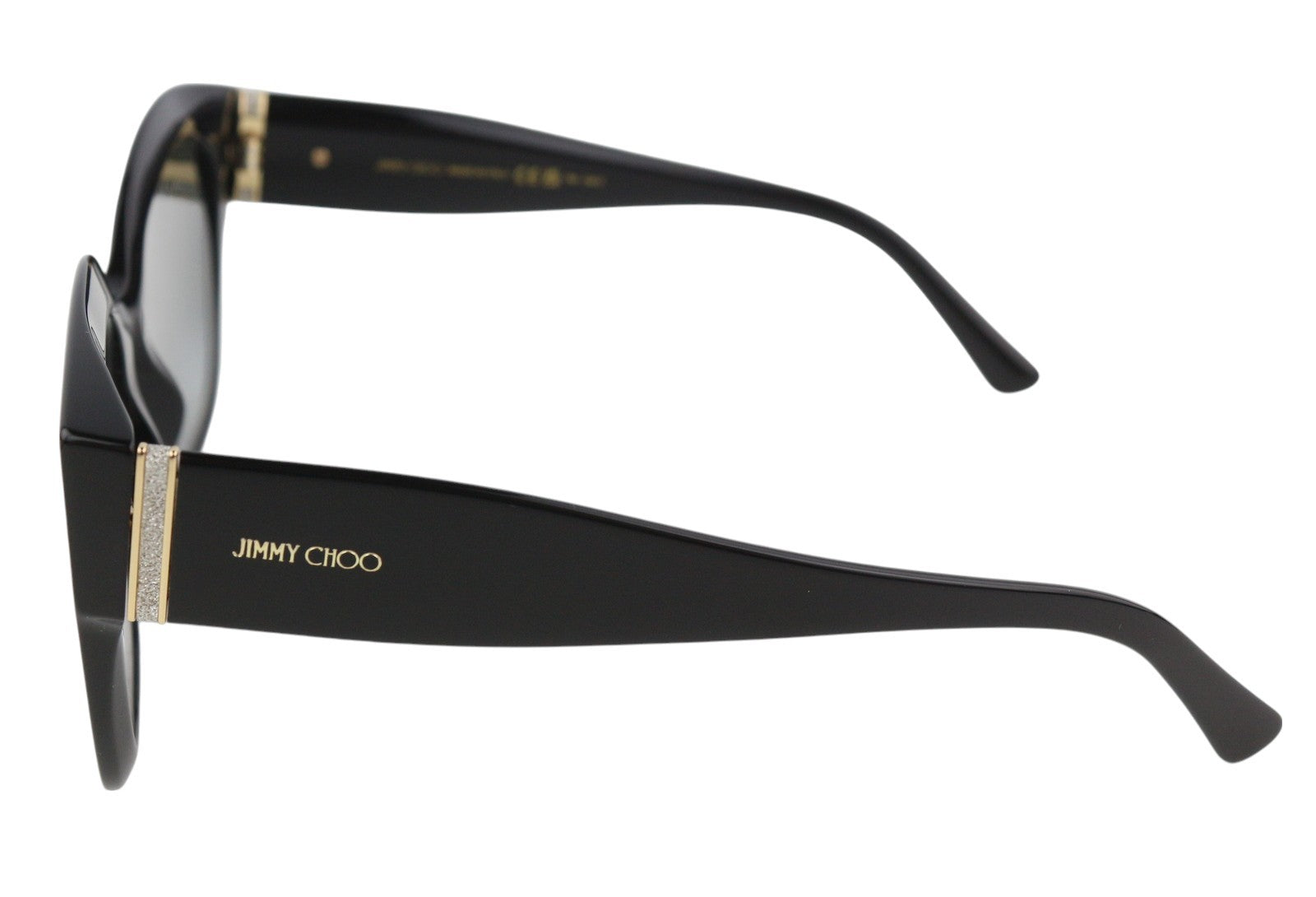 JIMMY CHOO Leela Women's Black Square Sunglasses Tinted Casual Logo RRP349