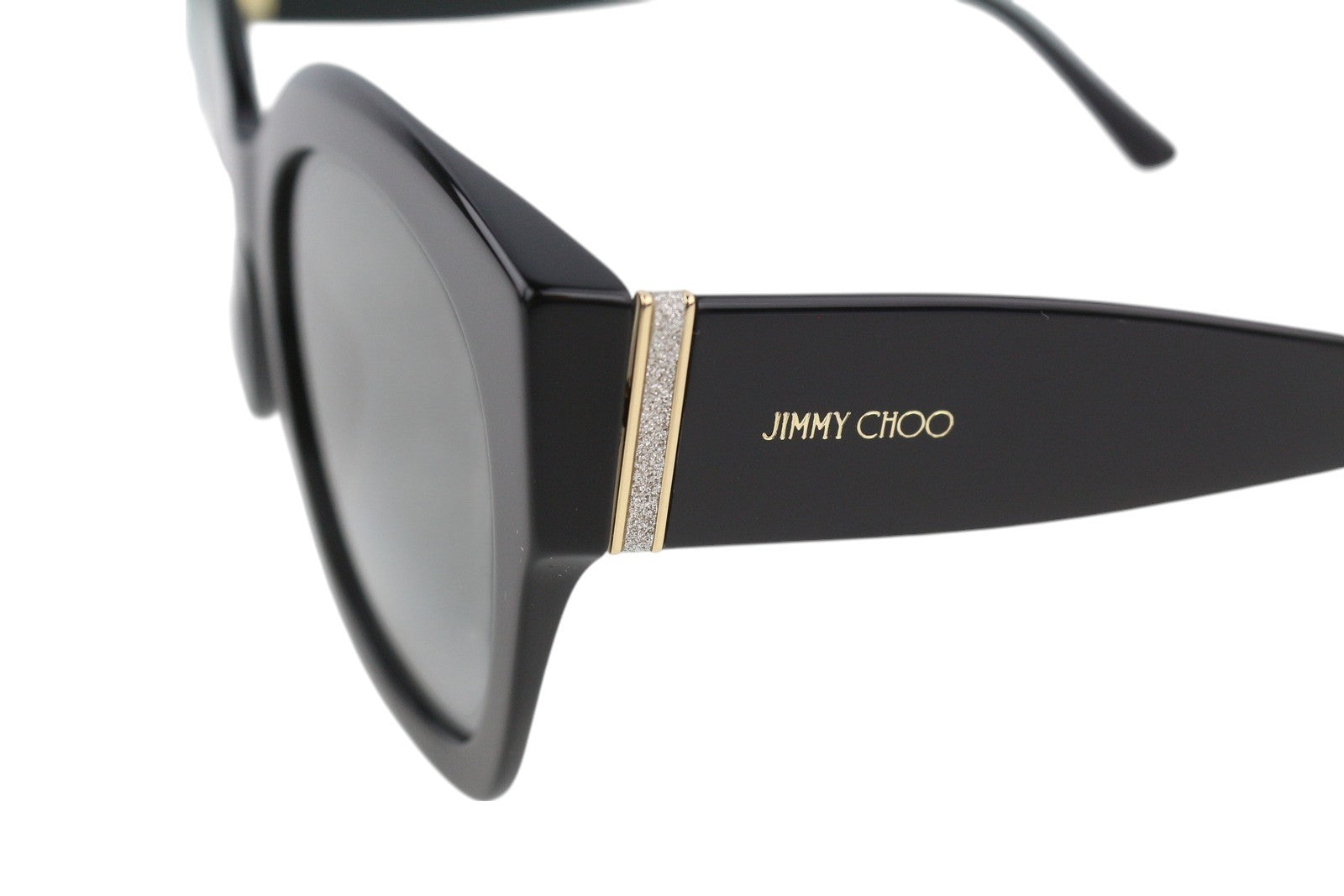 JIMMY CHOO Leela Women's Black Square Sunglasses Tinted Casual Logo RRP349