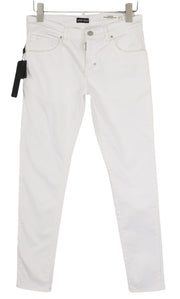 ANTONY MORATO Gilmour Men's White Pants W30 Super Skinny Fit Zip Closure RRP130