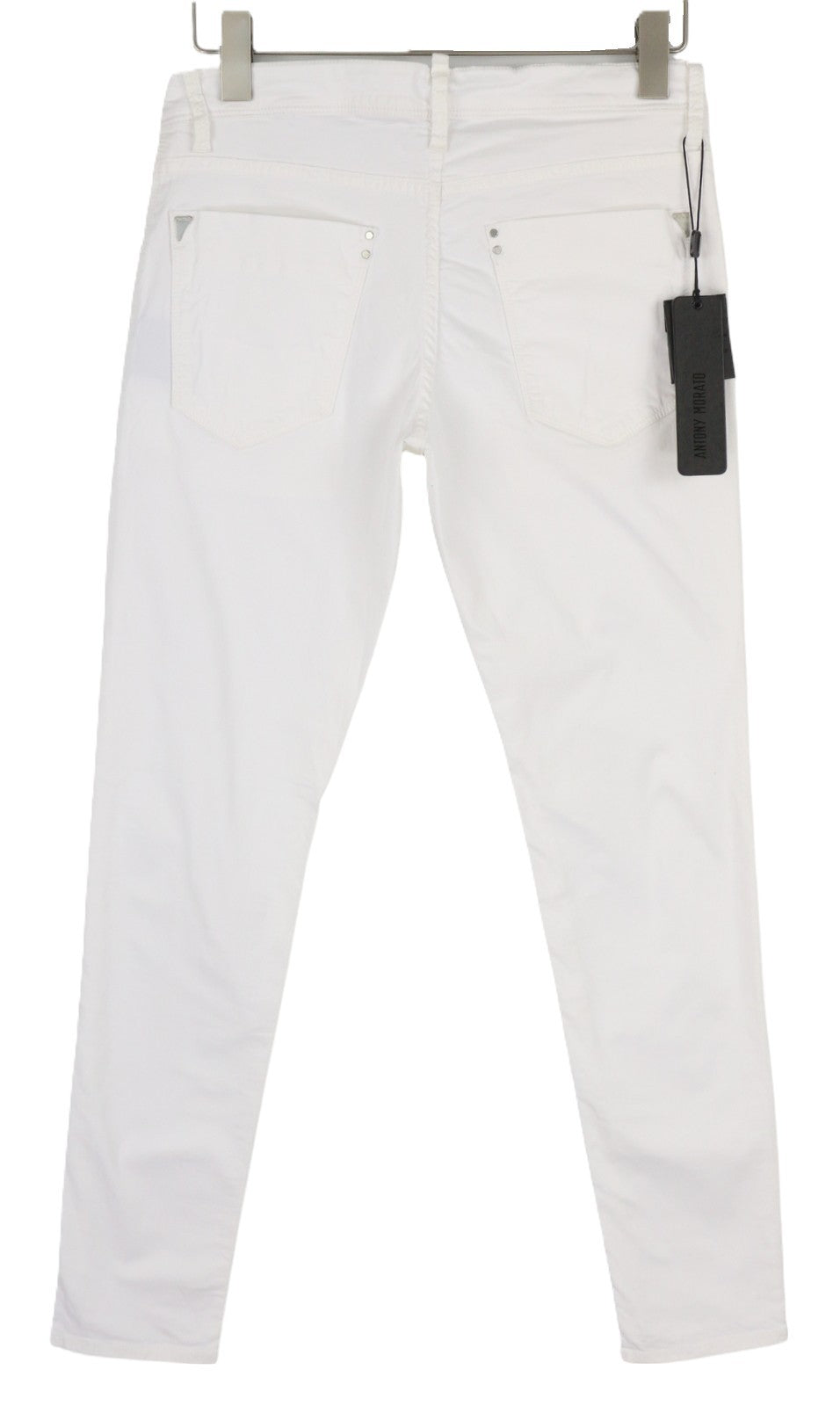 ANTONY MORATO Gilmour Men's White Pants W30 Super Skinny Fit Zip Closure RRP130