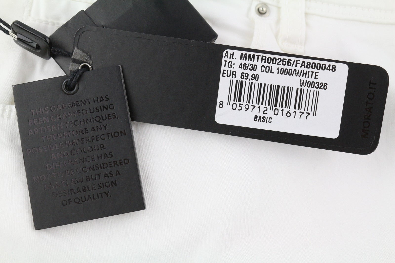 ANTONY MORATO Gilmour Men's White Pants W30 Super Skinny Fit Zip Closure RRP130