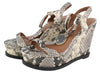 Grey Leather Sandals