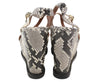 Grey Leather Sandals
