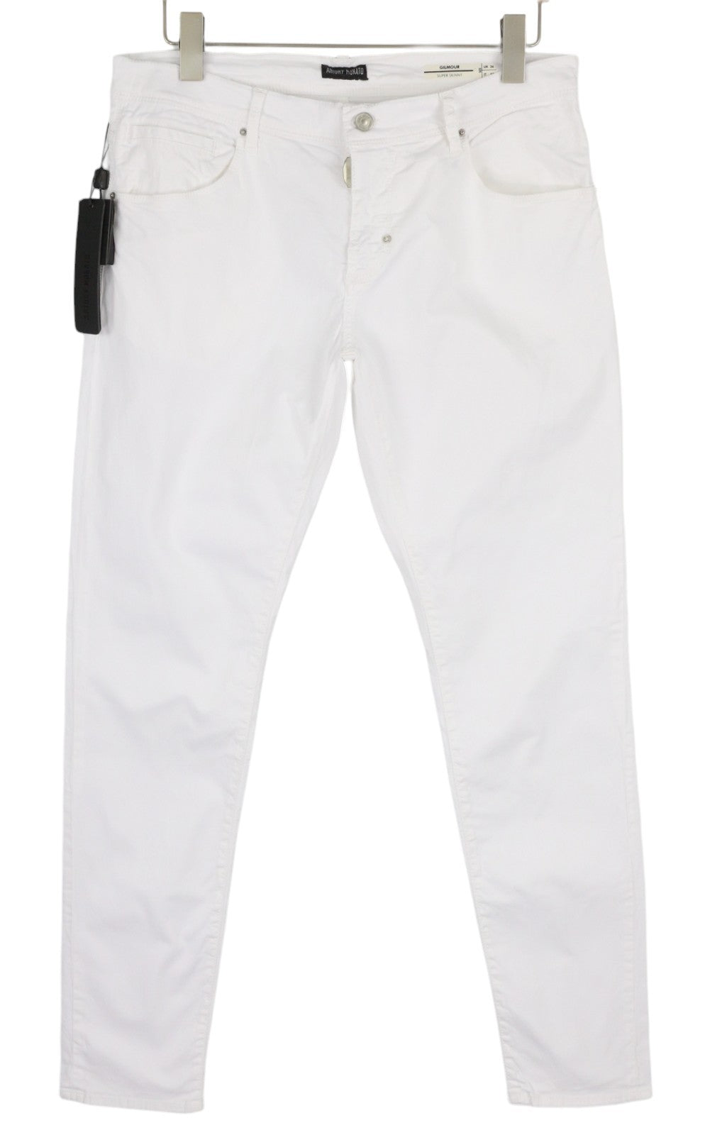 ANTONY MORATO Gilmour Men's White Trousers W36 Super Skinny Zip Fly RRP130