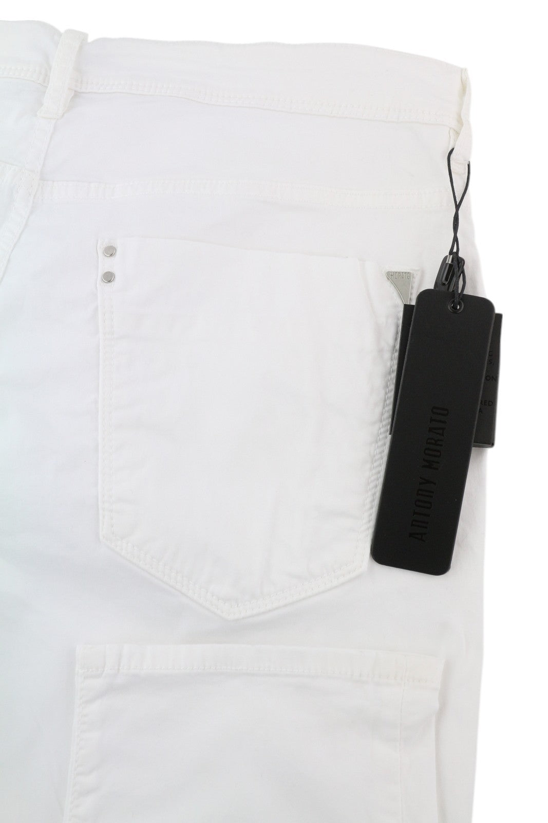 ANTONY MORATO Gilmour Men's White Trousers W36 Super Skinny Zip Fly RRP130