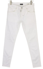 ANTONY MORATO Gilmour Men's Slim White Trousers W30 Zipper Super Skinny RRP130