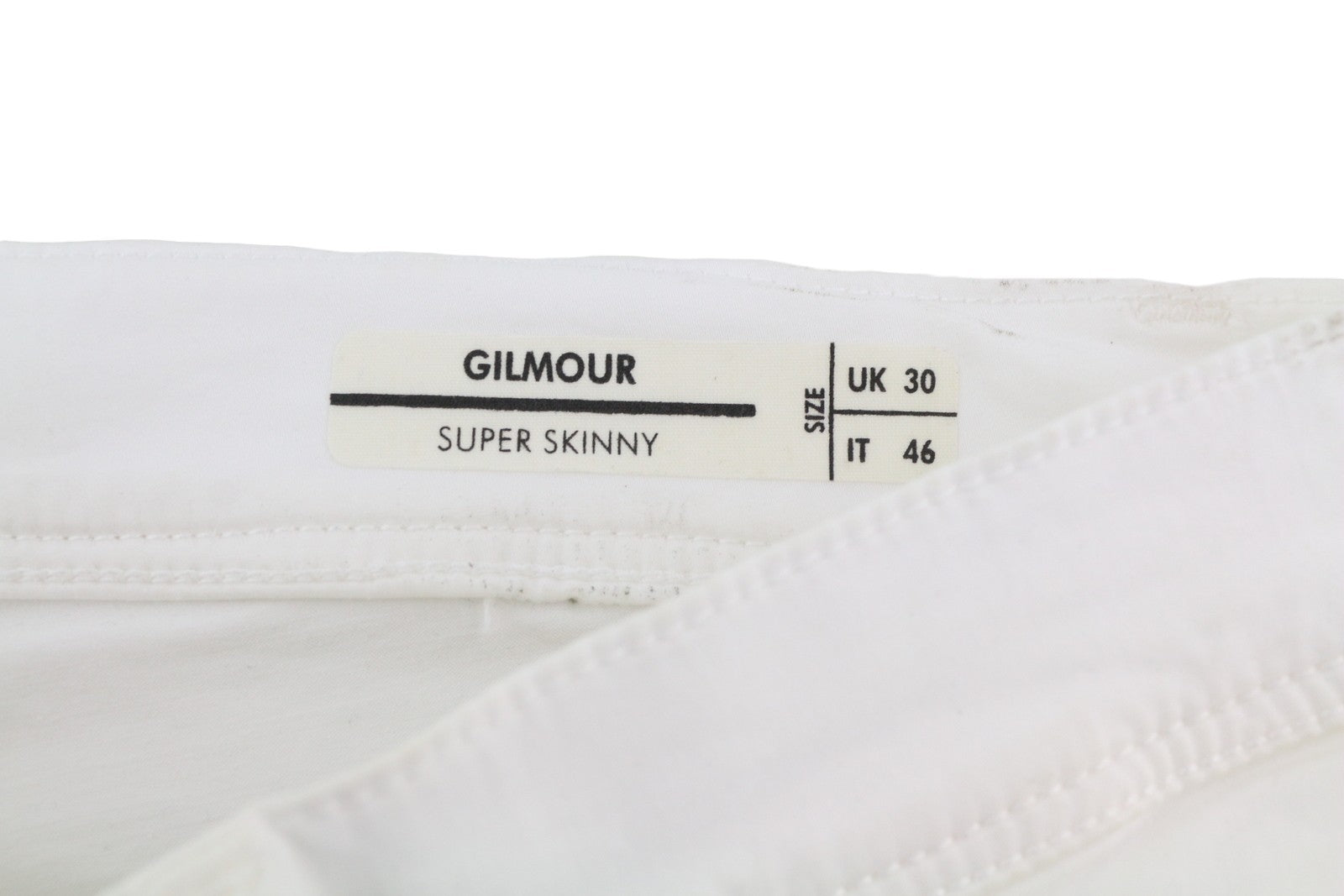 ANTONY MORATO Gilmour Men's Slim White Trousers W30 Zipper Super Skinny RRP130