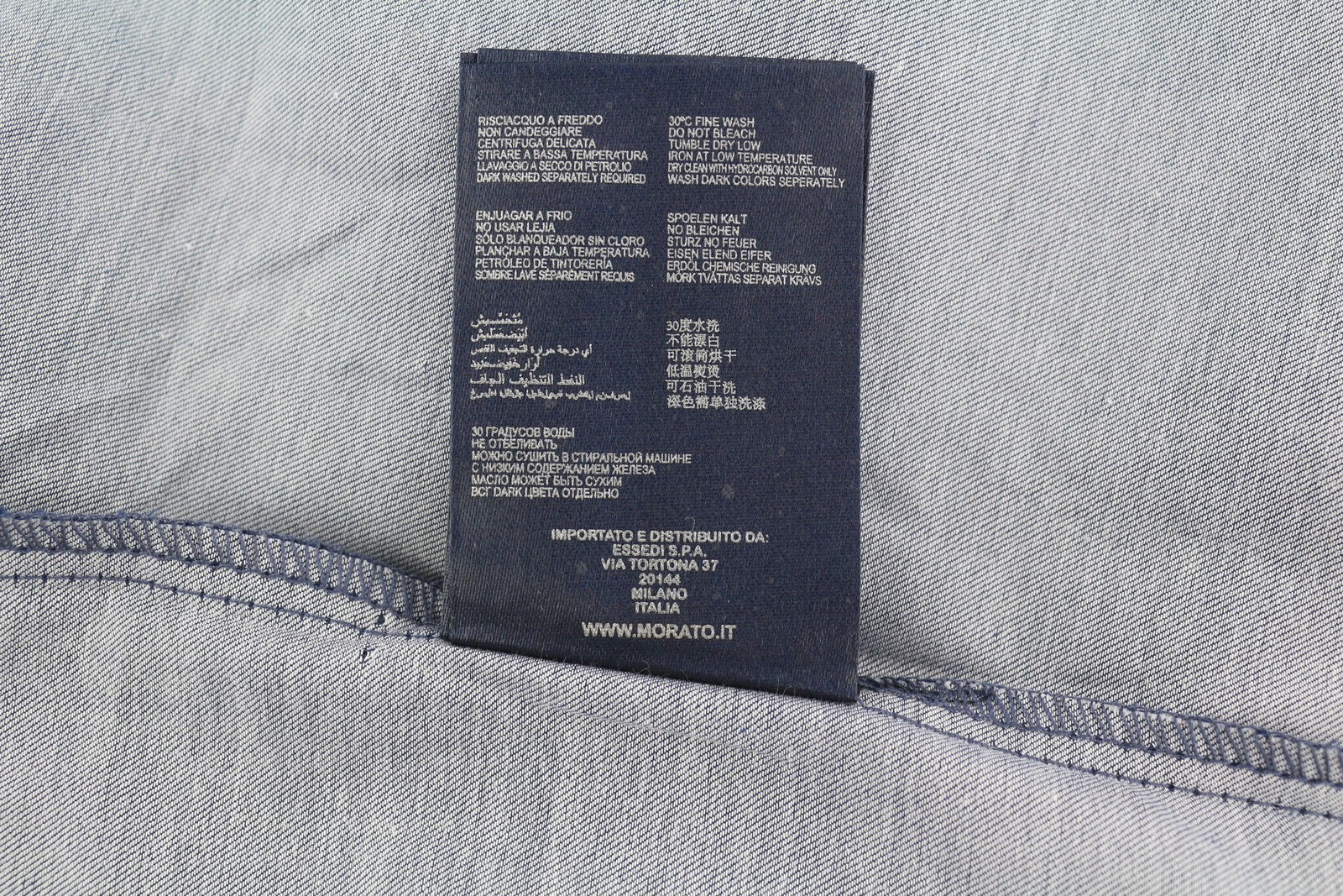 ANTONY MORATO Men's Shirt M Blue Floral Print Short Sleeve Button Up Casual