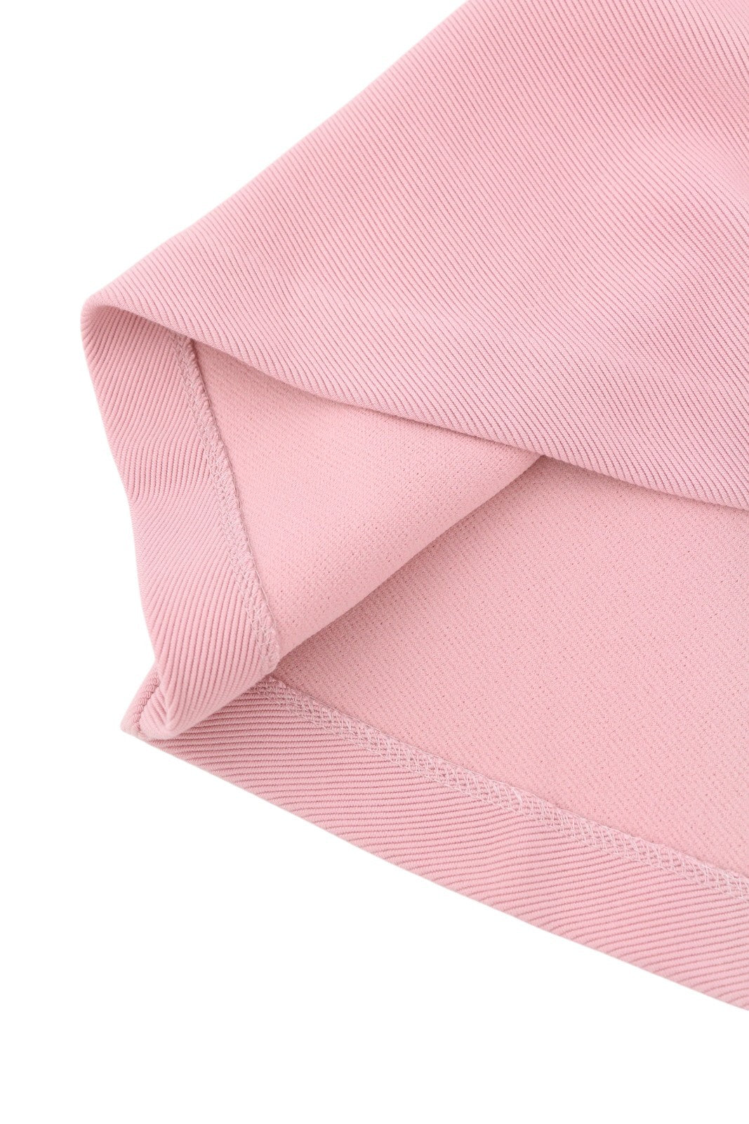 GANT Rib Structure Women's Dress XS Pink Stretch V Neck Short Sleeve Knee