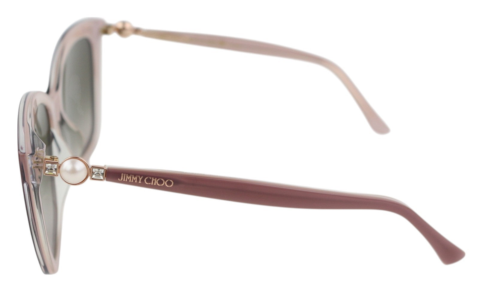JIMMY CHOO Rua/G/S Women's Sunglasses OS Pink Tinted Cat Eye Frame Logo
