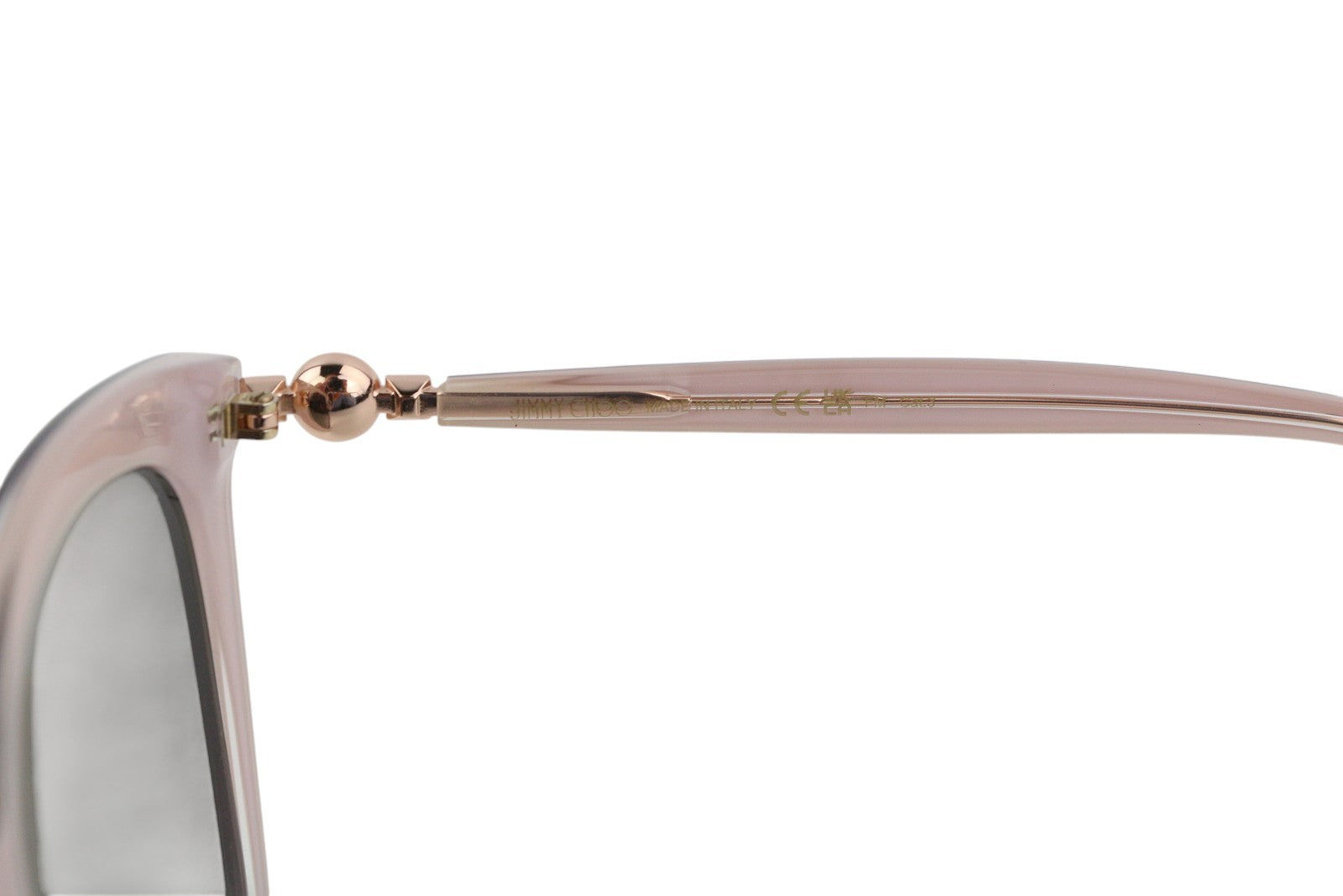 JIMMY CHOO Rua/G/S Women's Sunglasses OS Pink Tinted Cat Eye Frame Logo