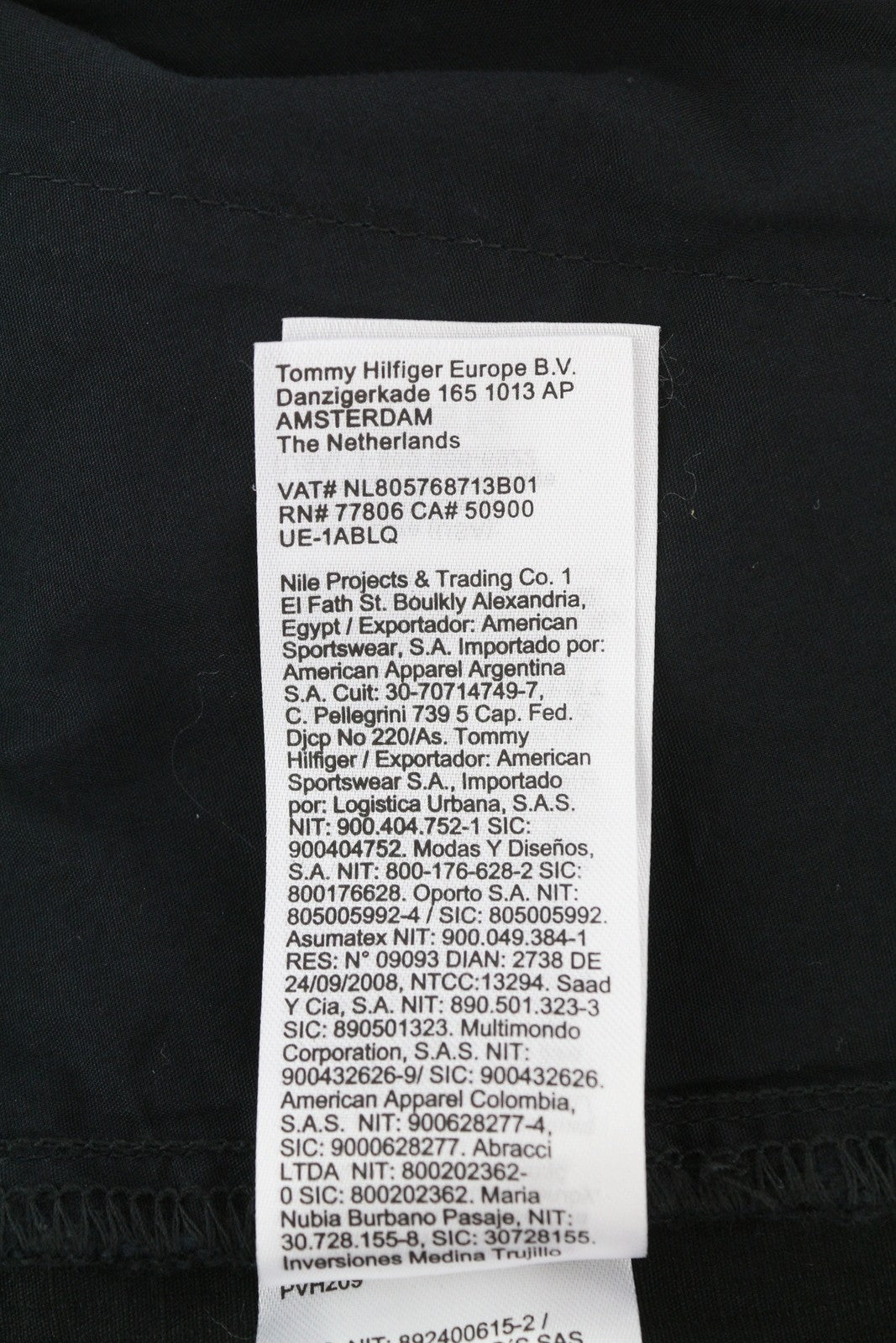 TOMMY HILFIGER Aiden Baggy Cargo Men's Trousers W30 L32 Black Utility Pockets