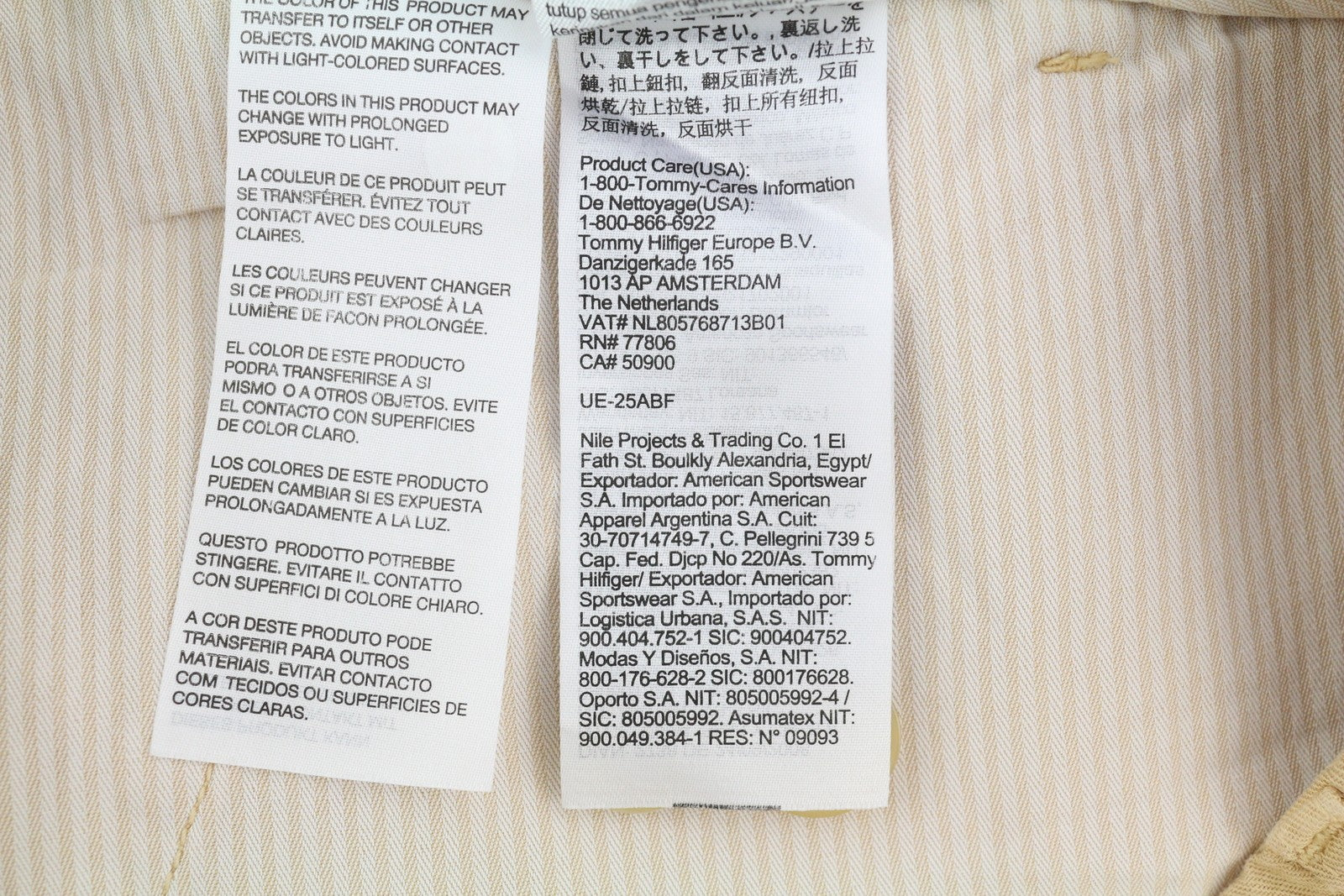 TOMMY HILFIGER Women's Trousers EU40 Brown Linen Blend Flared Pleated Leg RRP199