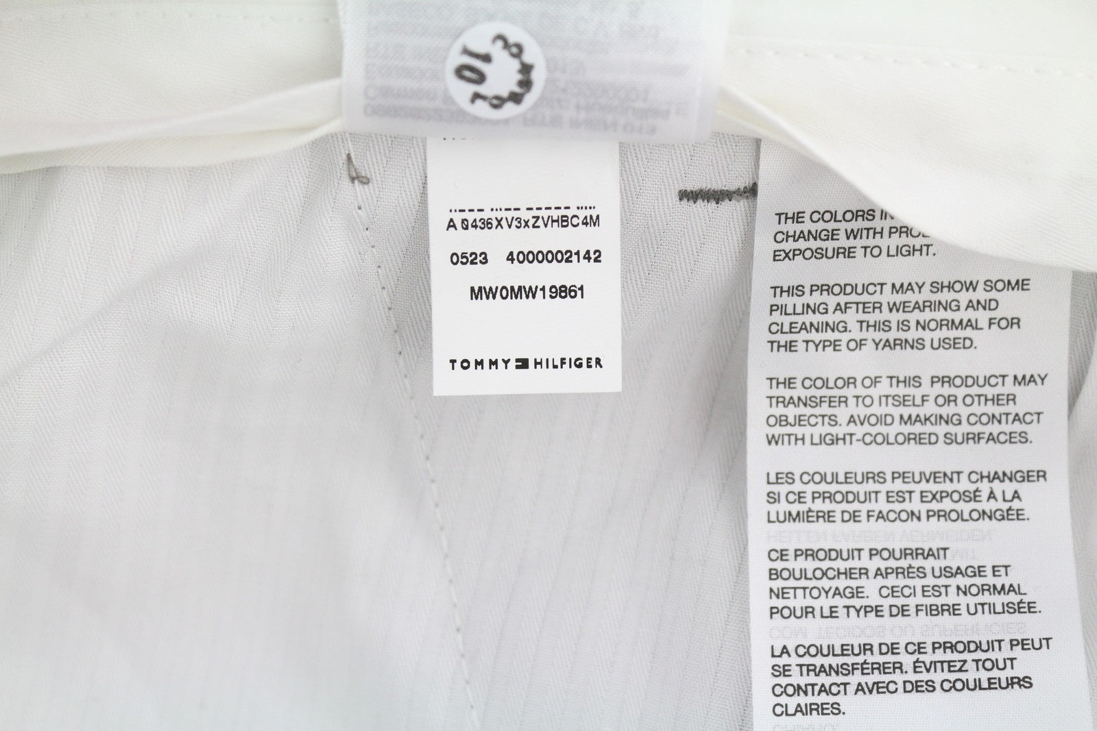 TOMMY HILFIGER Bleecker Brushed Men's Trousers W36 L34 Melange Slim Stretch