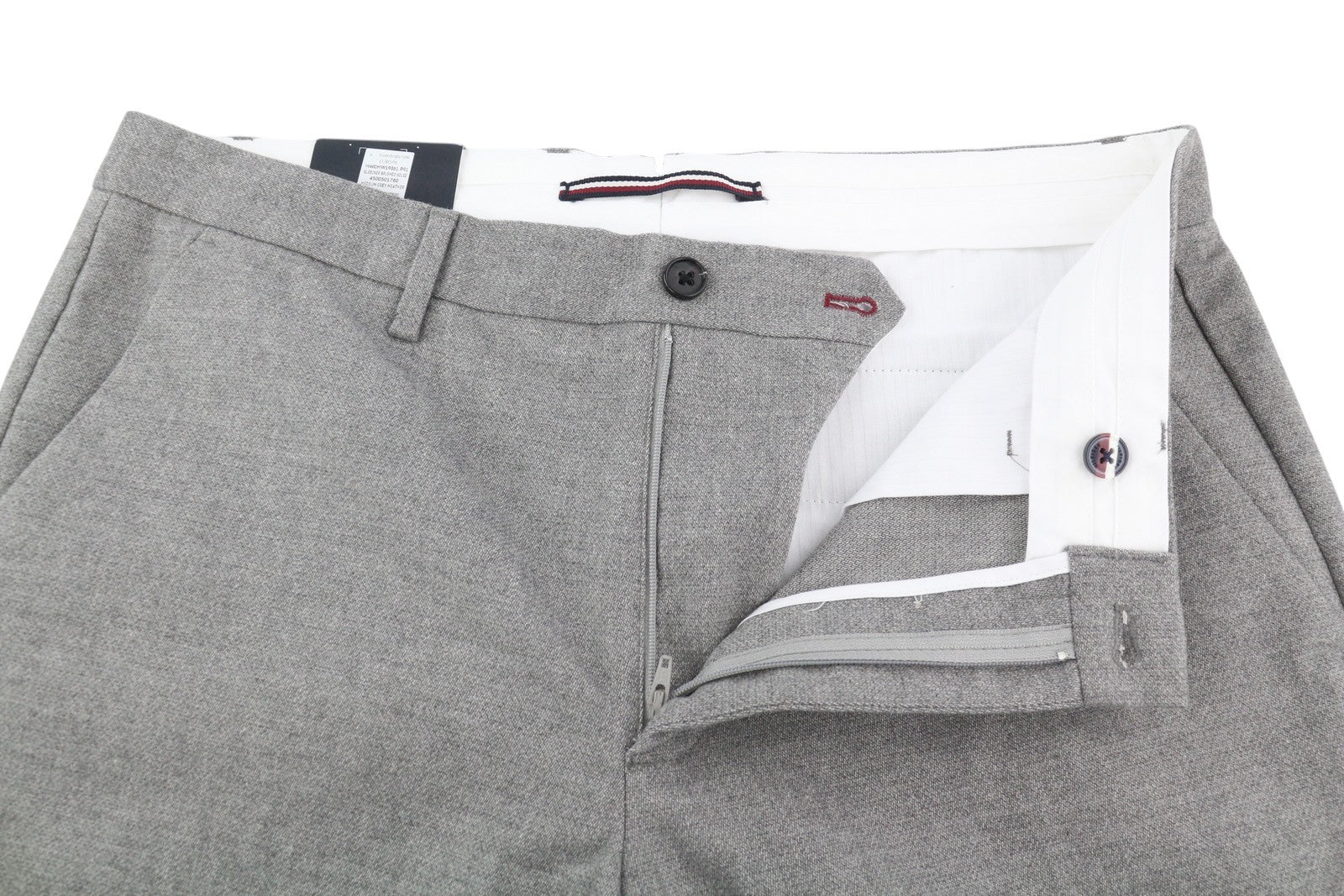 TOMMY HILFIGER Bleecker Brushed Men's Trousers W36 L34 Melange Slim Stretch