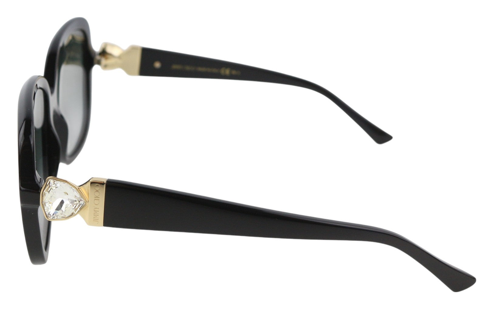 JIMMY CHOO Sadie/S Women's Sunglasses OS Black Tinted Square Frame Logo
