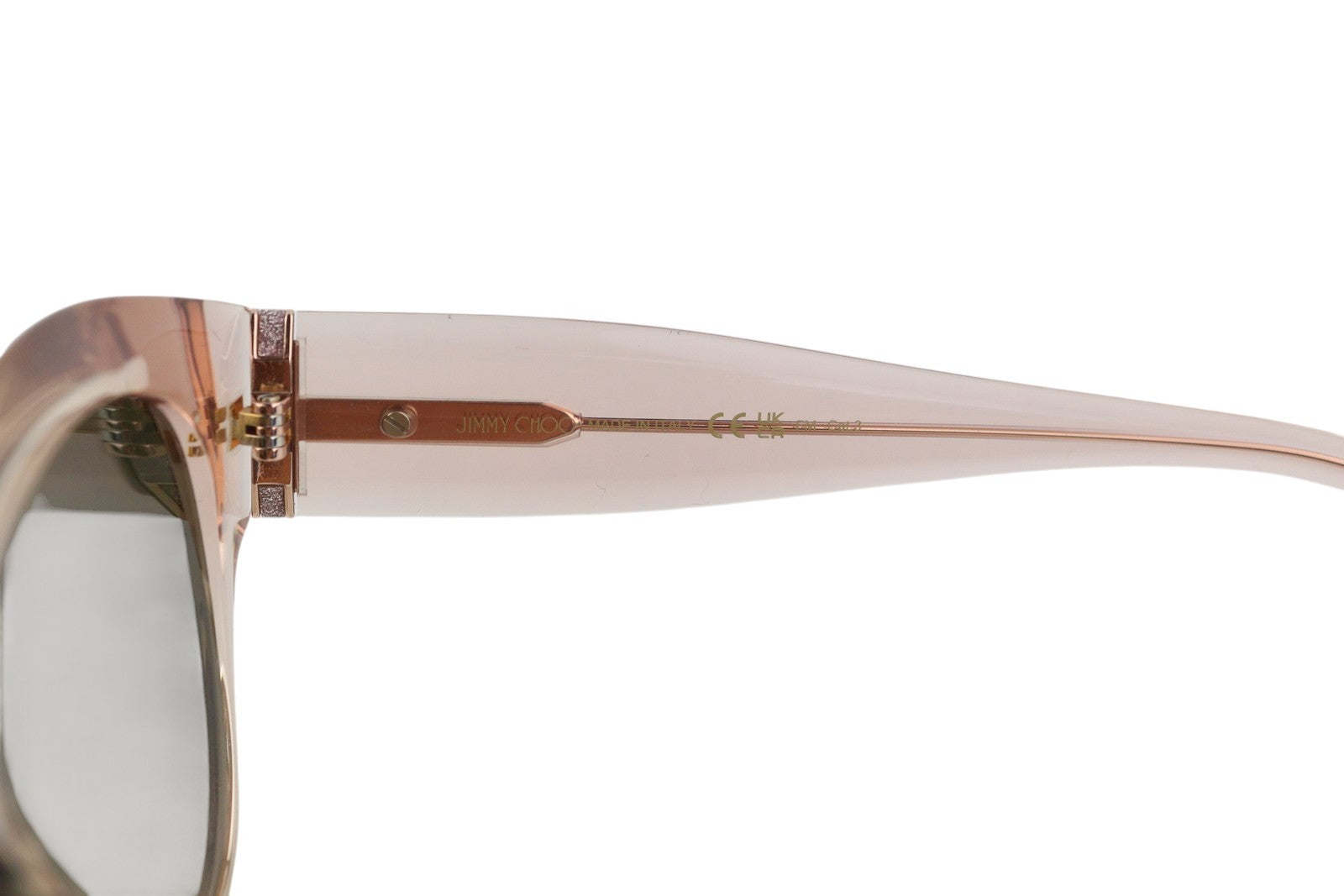 JIMMY CHOO Leela/S Women's Sunglasses OS Light Pink Transparent Tinted Frame