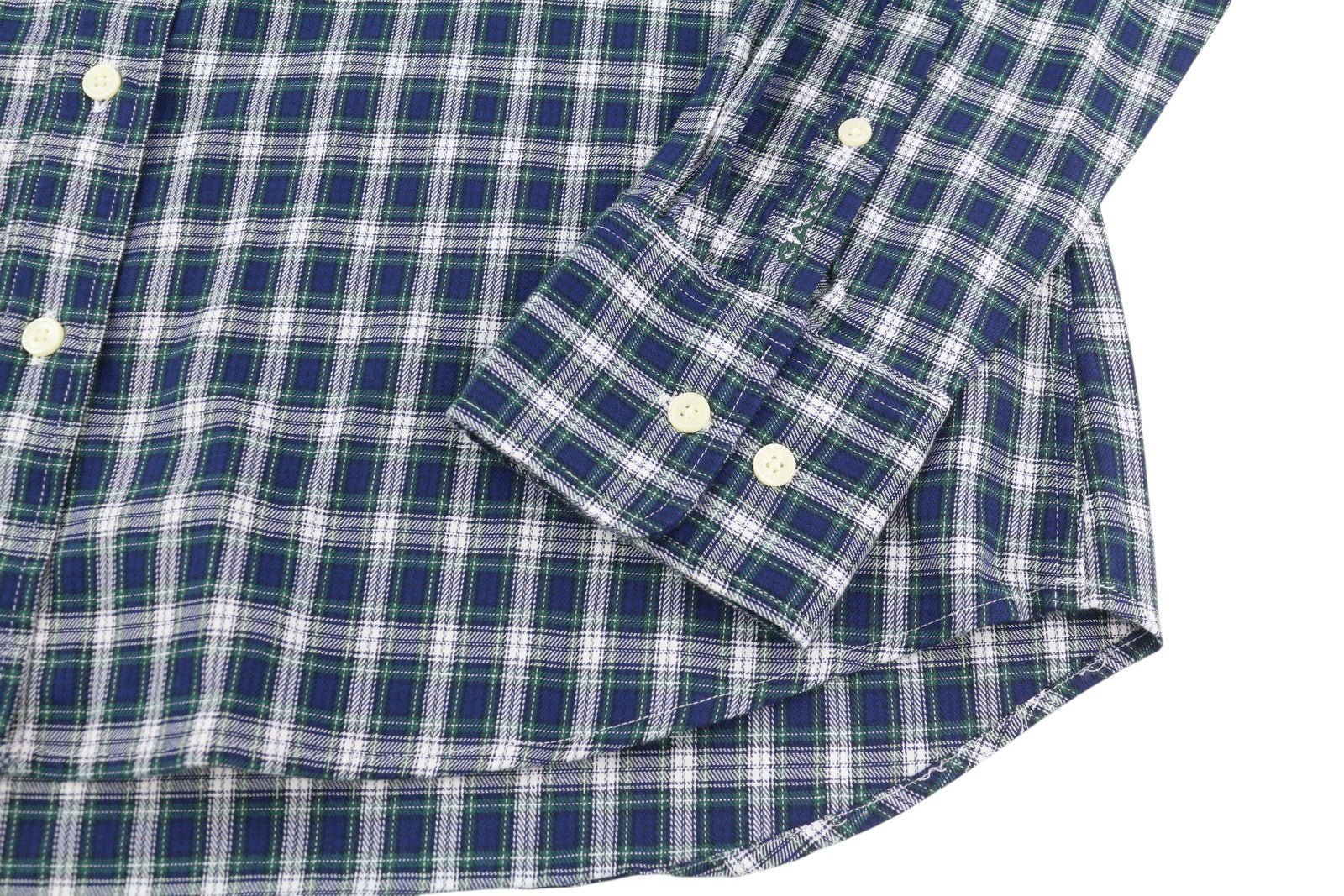 GANT Flannel Women's Shirt EU38 Plaid Pattern Casual Button Up Spread Neck Logo