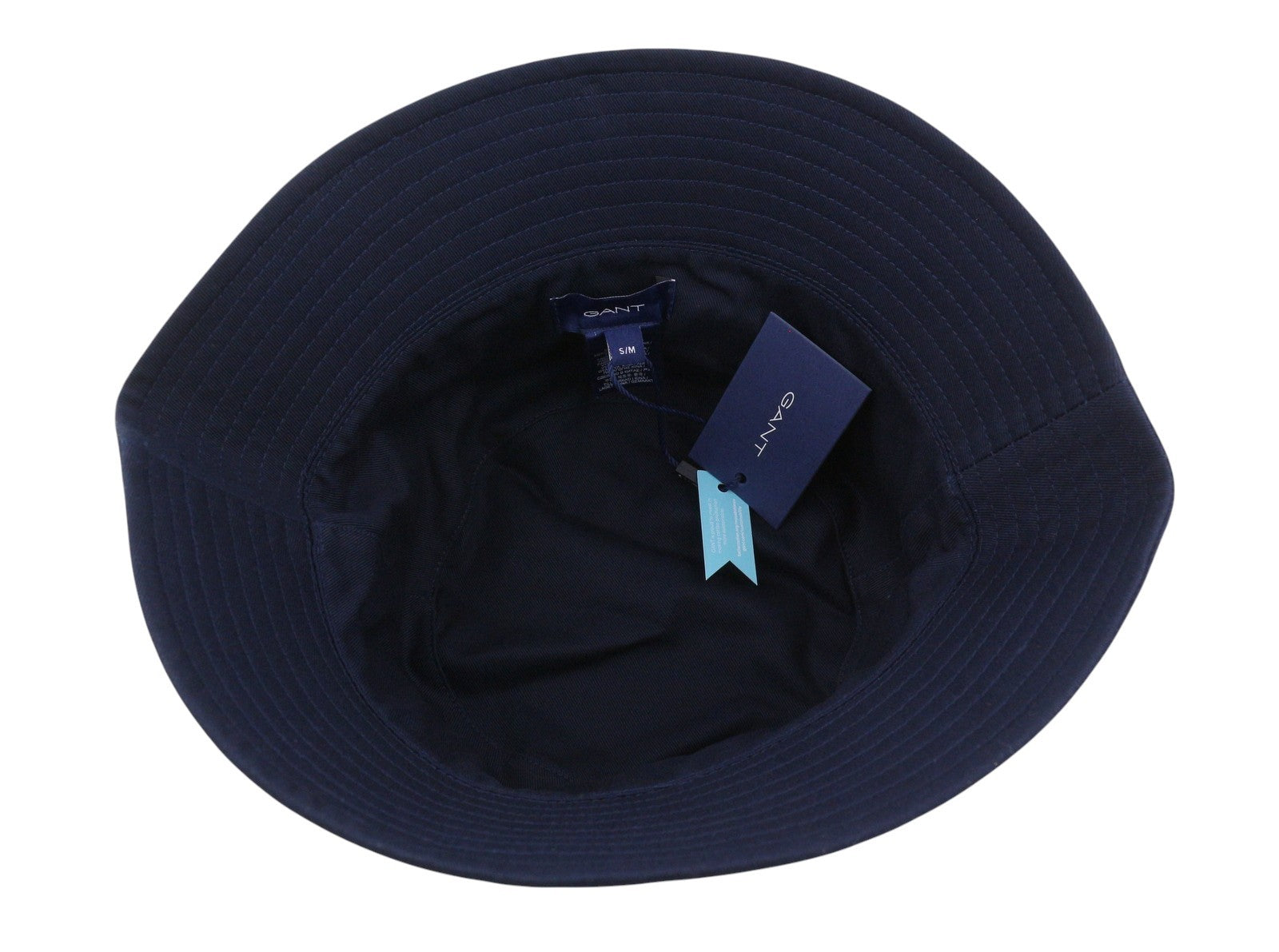 GANT Retro Shield Bucket Men Hat S/M Evening Blue Embroidered Logo