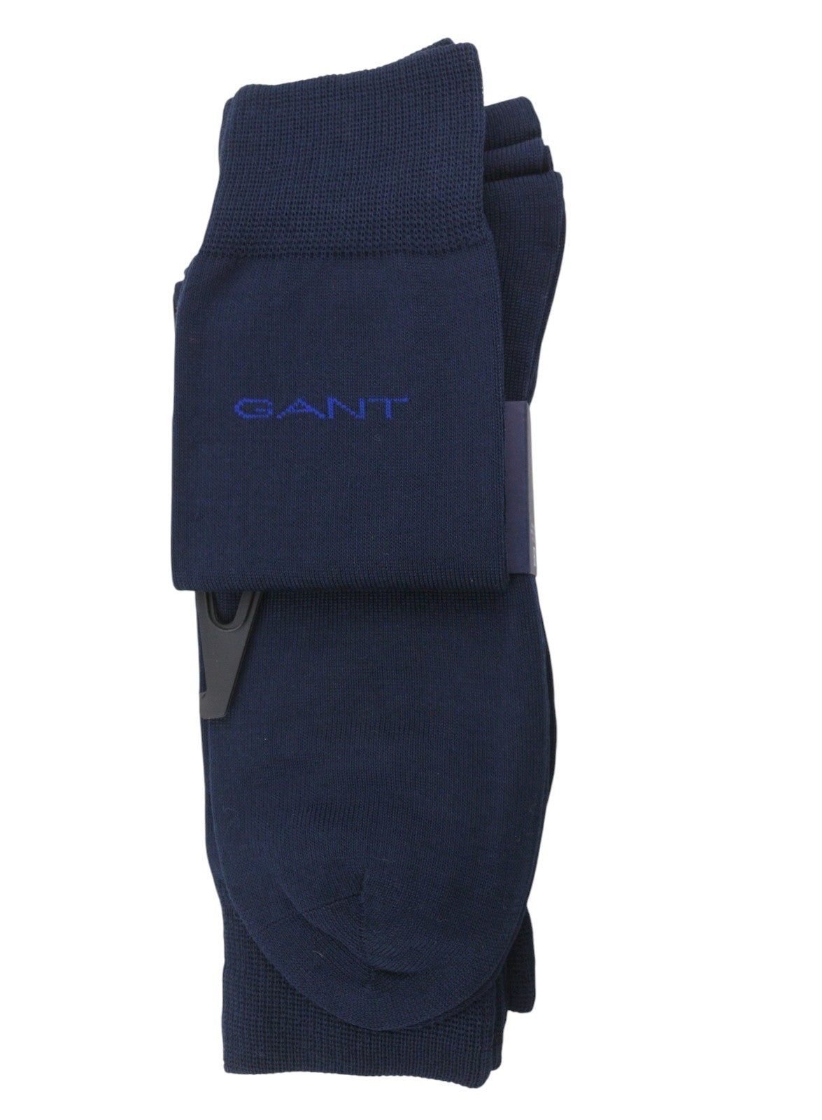 GANT 3-Pack Mercer Cotton Men Socks OS Marine Knit Stretch Cotton Blend