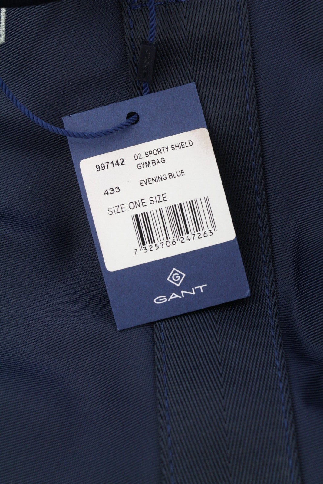 GANT Sporty Shield Gym Men Bag OS Evening Blue Sports Logo Printed RRP119