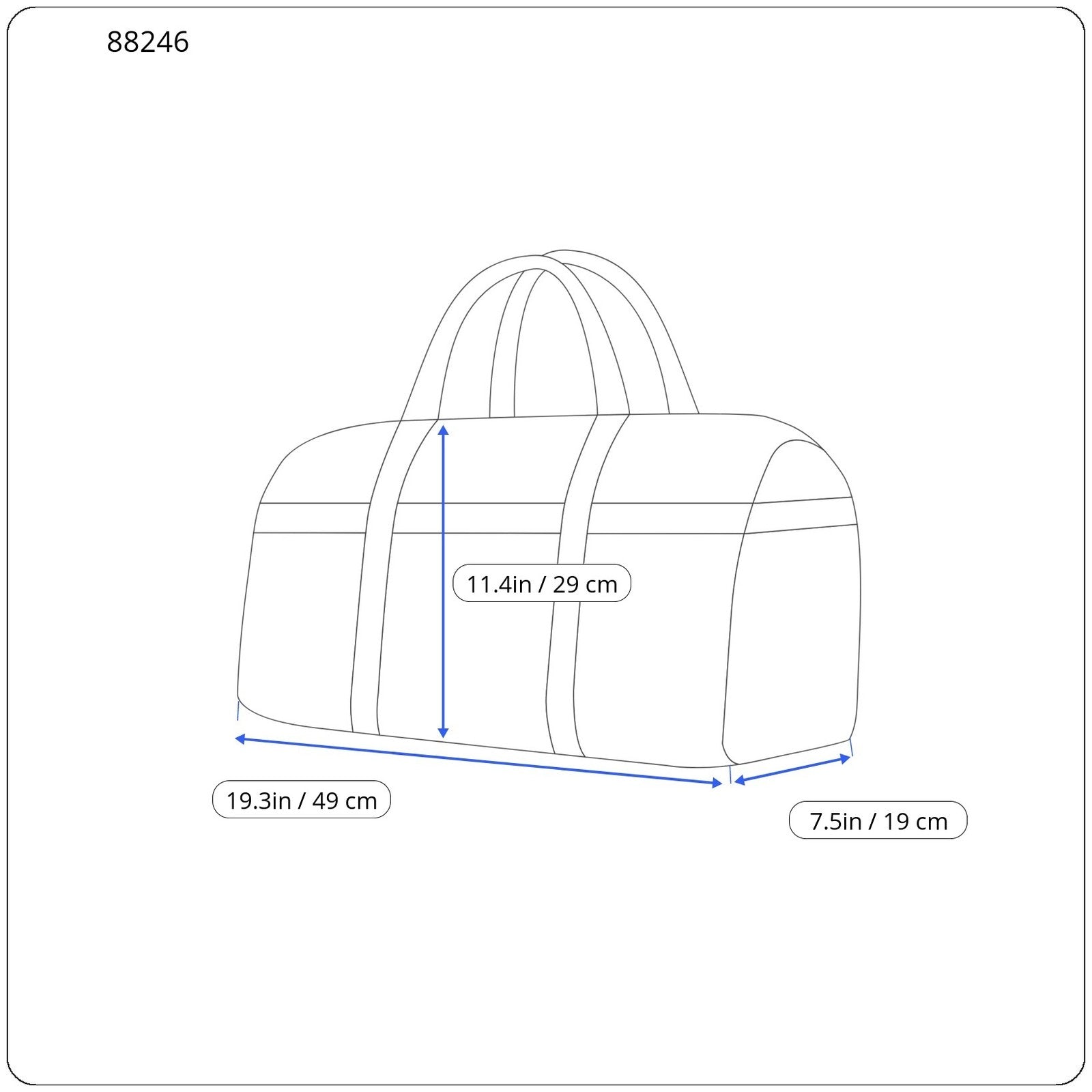 GANT Sporty Shield Gym Men Bag OS Evening Blue Sports Logo Printed RRP119