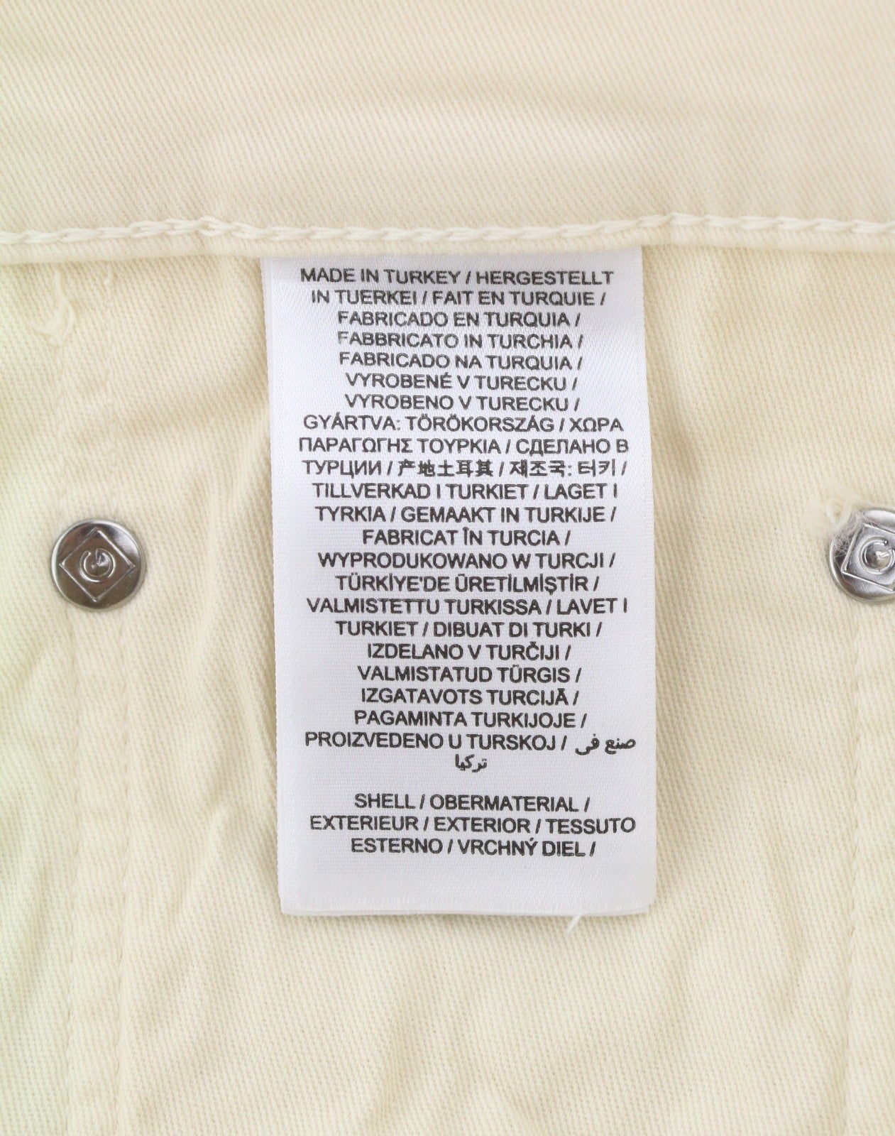 GANT Hayes Desert Men Trousers W34/L34 Caulk White Slim Mid Waist Zip Fly