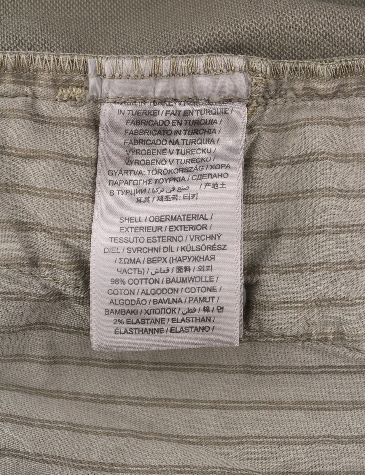 GANT Hallden Ltw Canvas Chinos Men Trousers W36/L34 Desert Brown Patterned Zip