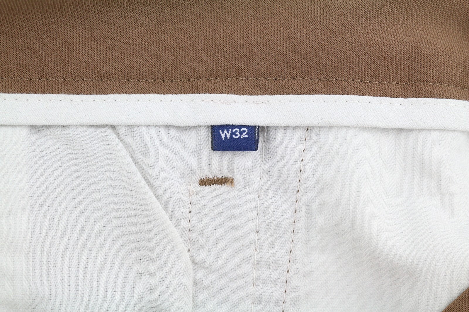 GANT Fluid Pleated Men Trousers W32 Roasted Walnut Wool Blend Turn-Up Zip Fly