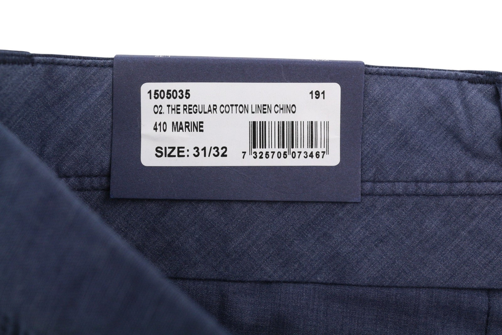 GANT The Regular Cotton Linen Chino Men Trousers W31/L32 Marine Zip Fly Casual