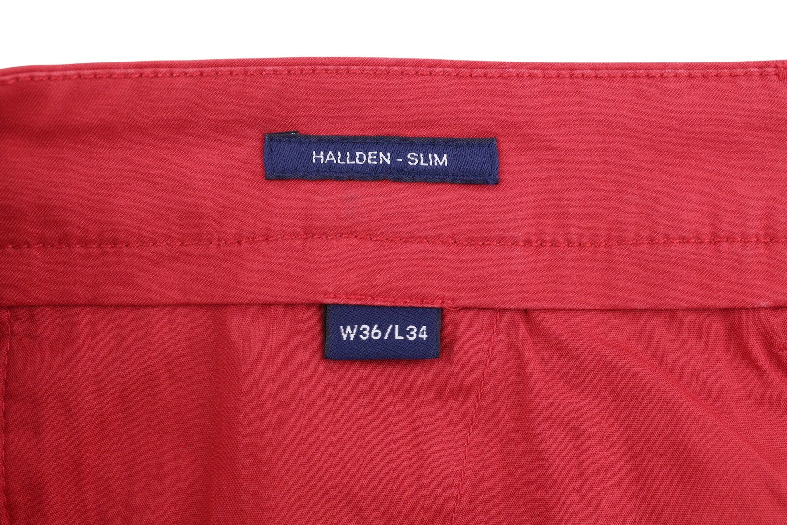 GANT Hallden Sunfaded Chinos Men Trousers W36/L34 Cardinal Red Slim Mid Rise