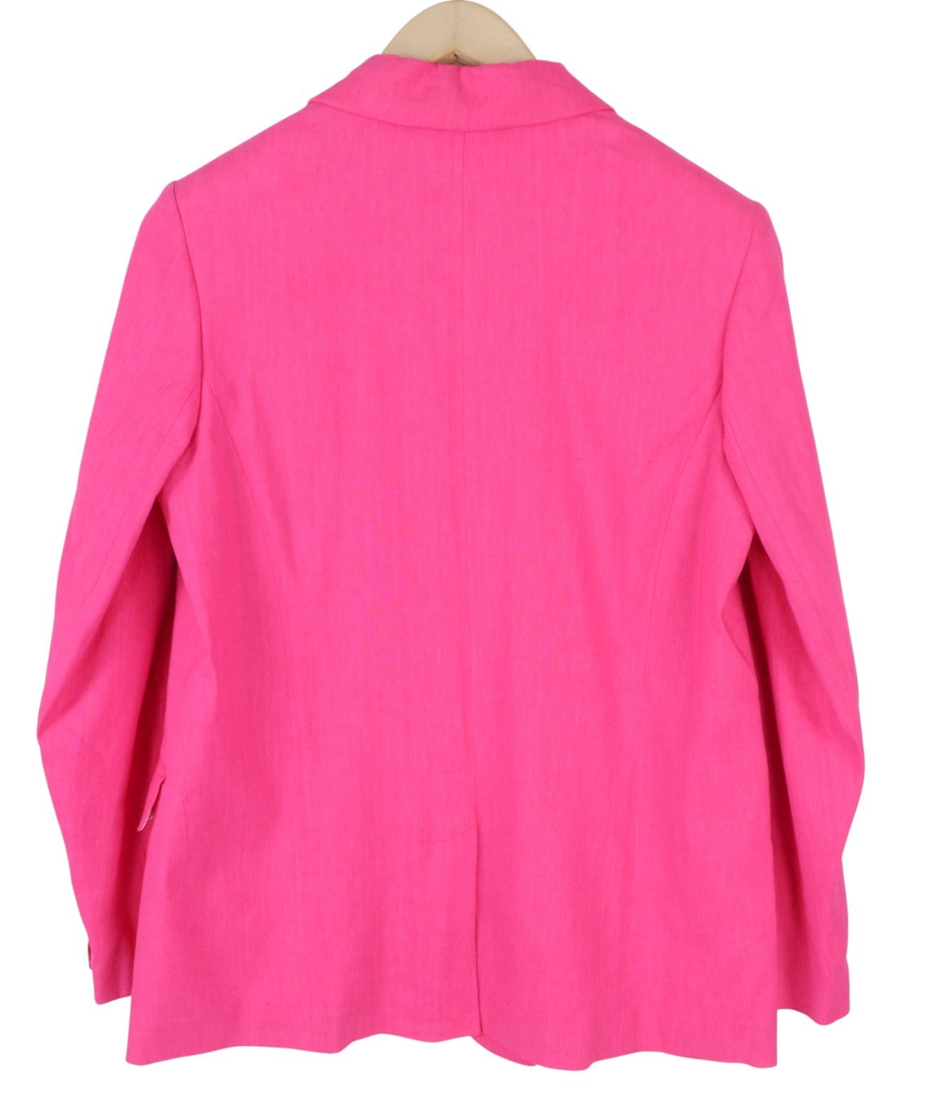 GANT Stretch Linen Straight Women Blazer EU38 Cabaret Pink Notch Single Breasted