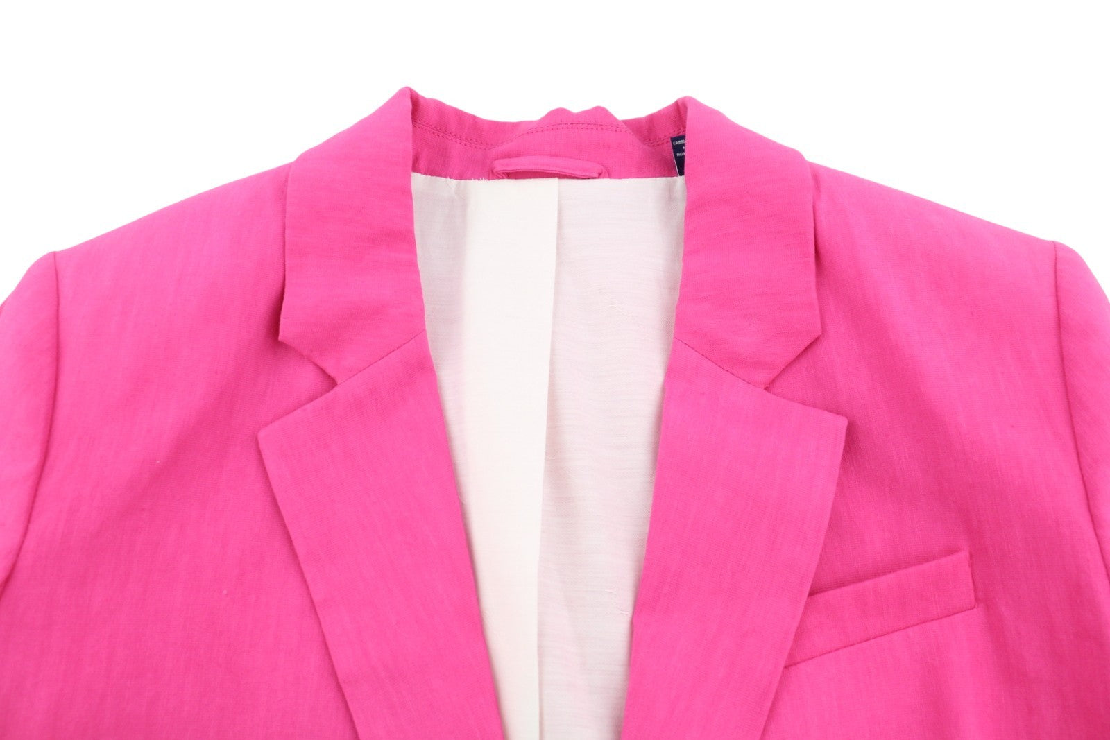GANT Stretch Linen Straight Women Blazer EU38 Cabaret Pink Notch Single Breasted