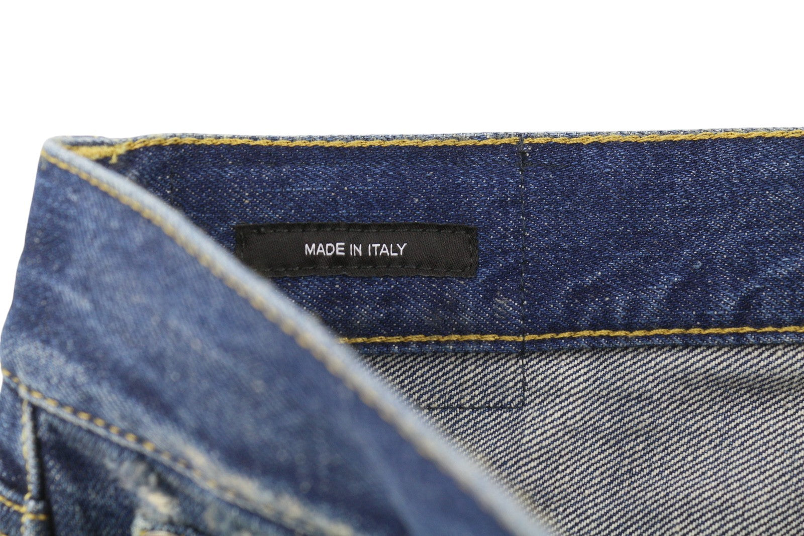 R13 Cuffed Romeo Women Jeans 26 Oasis Blue Whiskers Faded Distress PS26 RRP645