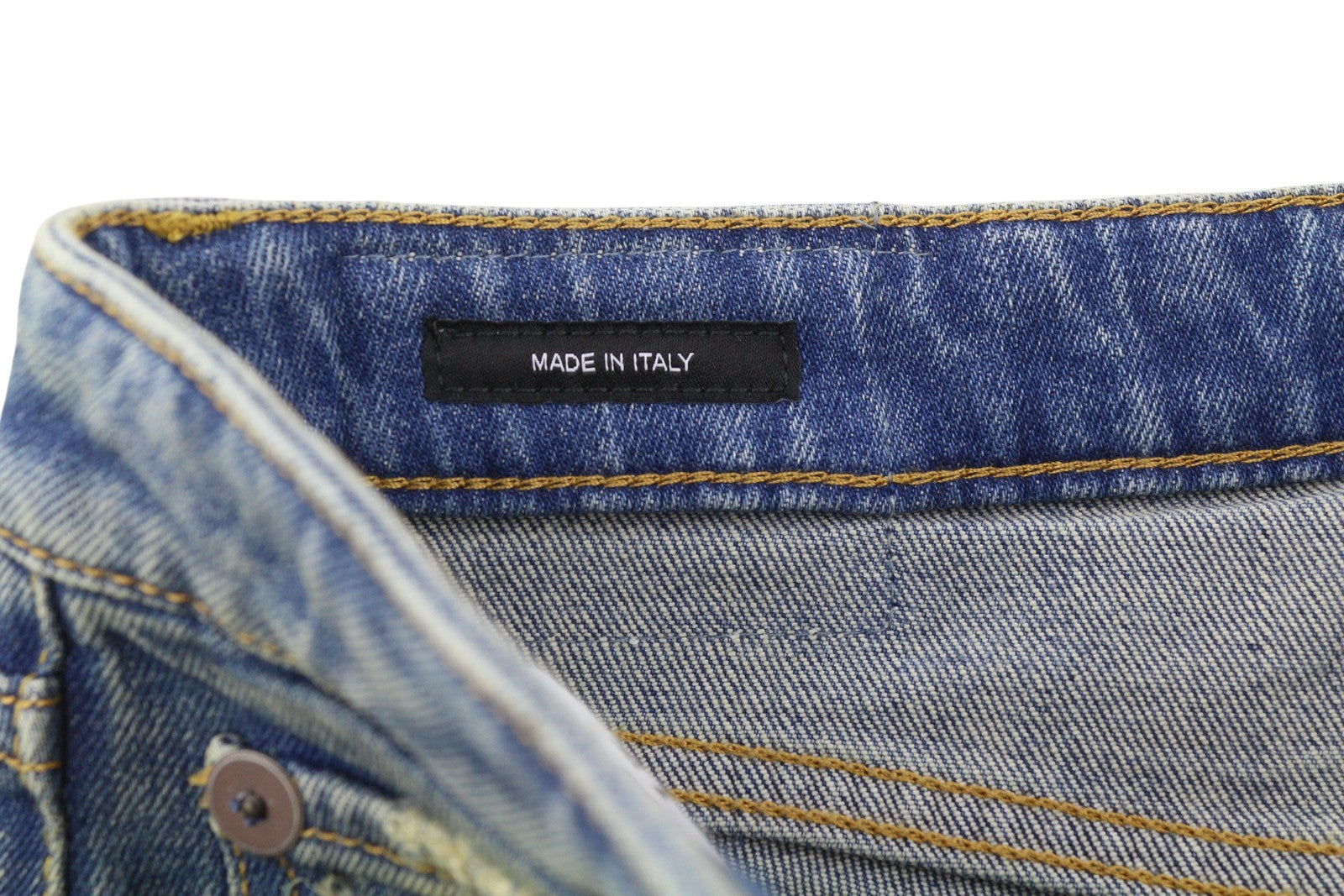 R13 Kick Women Jeans 26 Kelly Stretch Whiskers Faded Cropped Blue PS26 RRP699