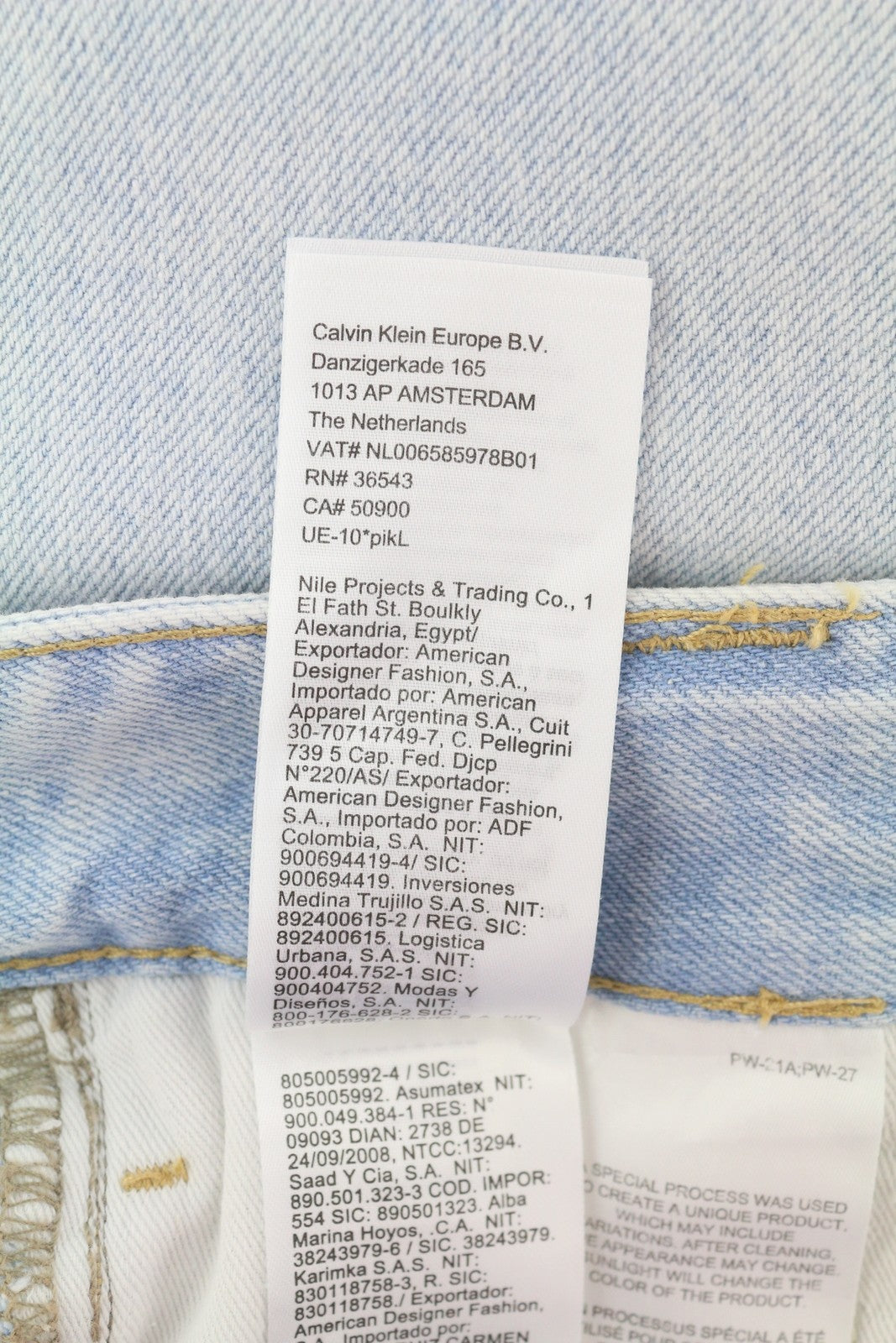 CALVIN KLEIN 90s Loose Pleated Men Jeans W28 Washed Blue Wide Fit Zip RRP272