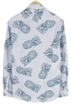 Blue Cotton Button-Up