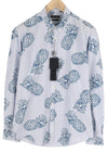 Blue Cotton Button-Up