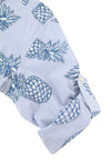 Blue Cotton Button-Up